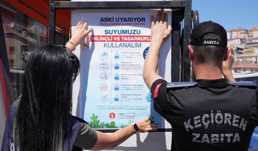 Keçiören Belediyesi ASKİ’nin Tasarruf Uyarısı Sonrası Harekete Geçti