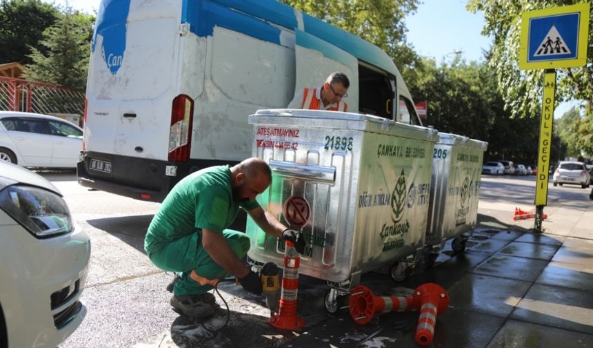 Çankaya’da Temizlik Atağı: Bin 500 Yeni Çöp Konteyneri Yolda