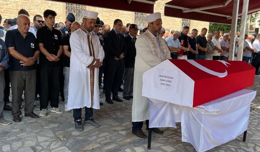 Kıbrıs Gazisi Hüseyin Özkan, Son Yolculuğuna Uğurlandı