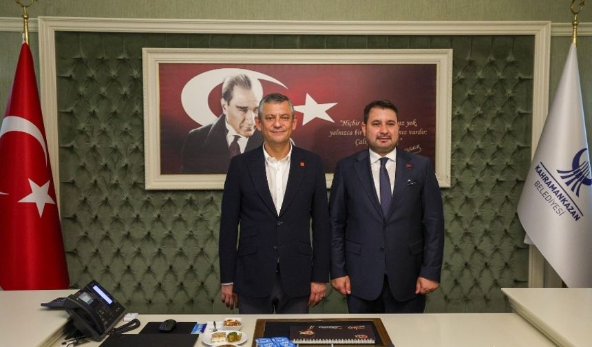 CHP Lideri Özgür Özel, Kahramankazan’da Partililerle Buluştu
