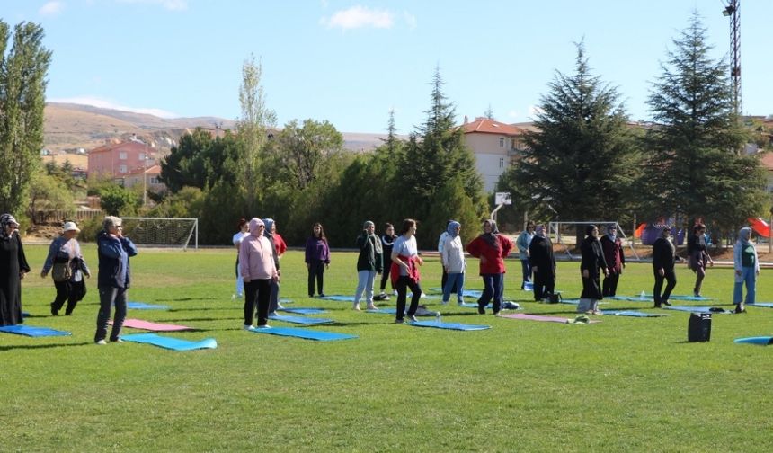 Elmadağ’da Açık Hava Egzersizlerine Yoğun İlgi