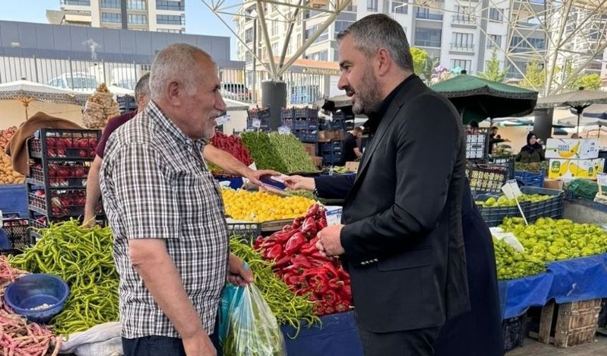 Pursaklar Belediye Başkanından Çarşamba Pazarına Ziyaret