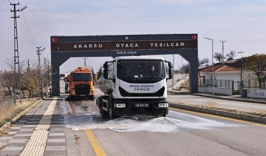 Gölbaşı’nda Temizlik Seferberliği: Oyaca Mahallesi Temizlendi