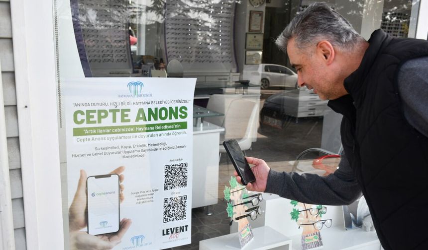 Haymana Belediyesi “Cepte Anons” ile İletişimi Dijitale Taşıdı
