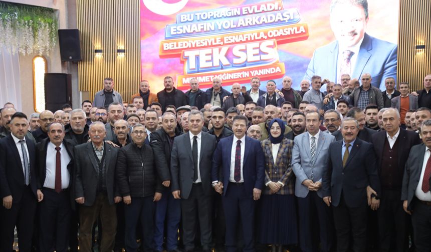 Çubuk’ta Seçim Öncesi Mehmet Yiğiner’e Güçlü Destek