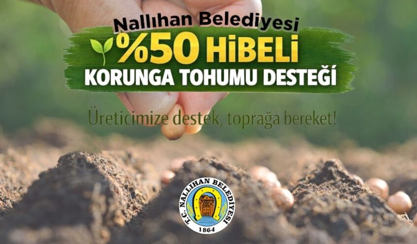 Nallıhan’da Kuraklığa Karşı Çiftçiye Tohum Desteği