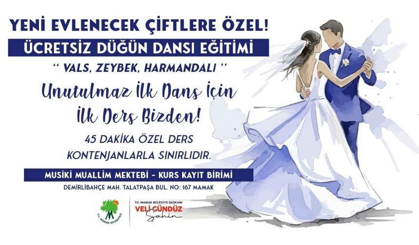 Mamak Belediyesinden Evlenecek Çiftlere Ücretsiz Düğün Dansı Projesi
