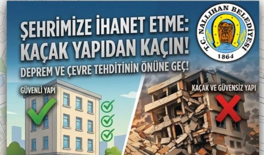 Nallıhan Belediyesi’nden Kaçak Yapılar için Kritik Uyarı