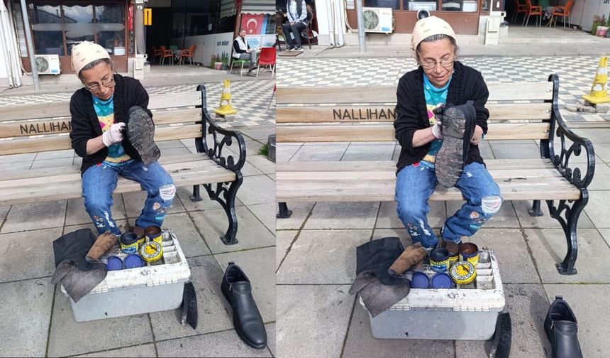 Nallıhan’da Eşi Hastalanan Kadın Mesleği Devraldı