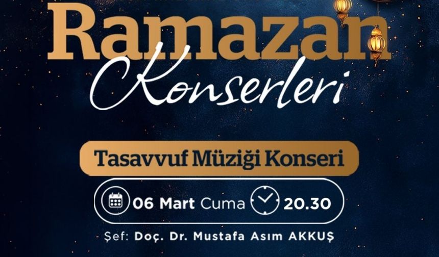 Sincan Belediyesi’nden Ramazan’a Özel Tasavvuf Müziği Konseri
