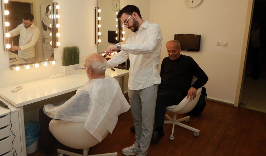 Yenimahalle’de 65 Yaş Üstü Vatandaşlara Bayram Öncesi Ücretsiz Saç Bakımı Hizmeti