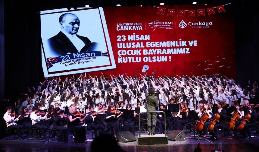 Çankaya’da 23 Nisan Coşkusu Sokaklara Taştı