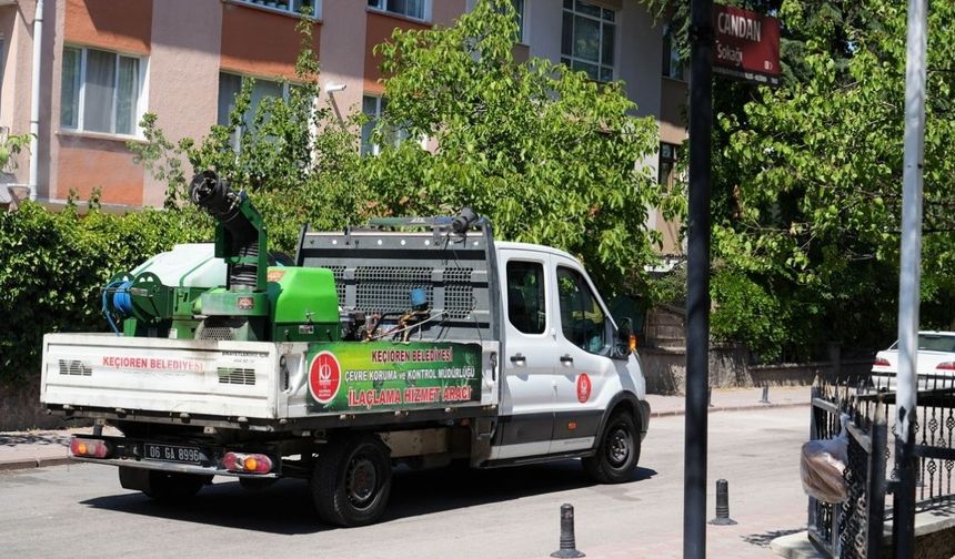 Keçiören Belediyesi'nden Yaz Öncesi İlaçlama Seferberliği