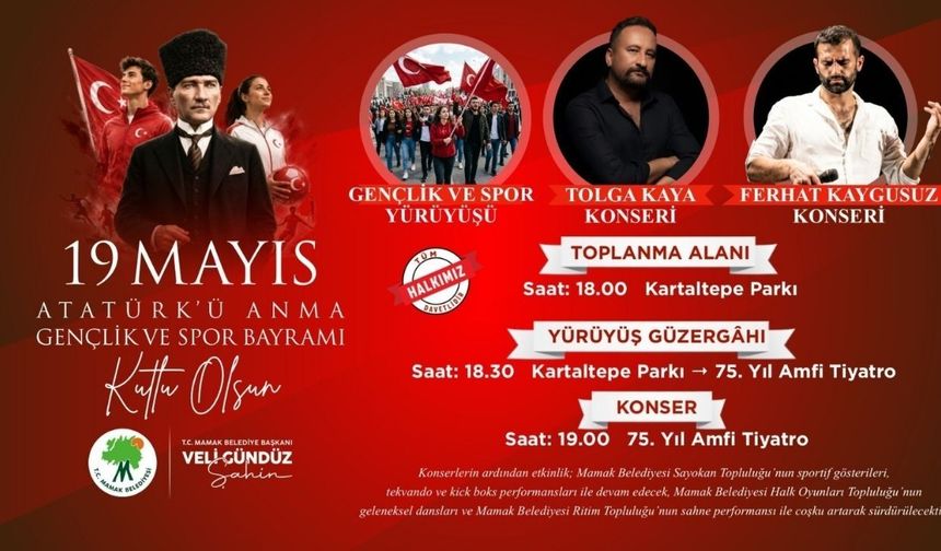 Mamak’ta 19 Mayıs Coşkusu Yürüyüş ve Konserle Kutlanacak