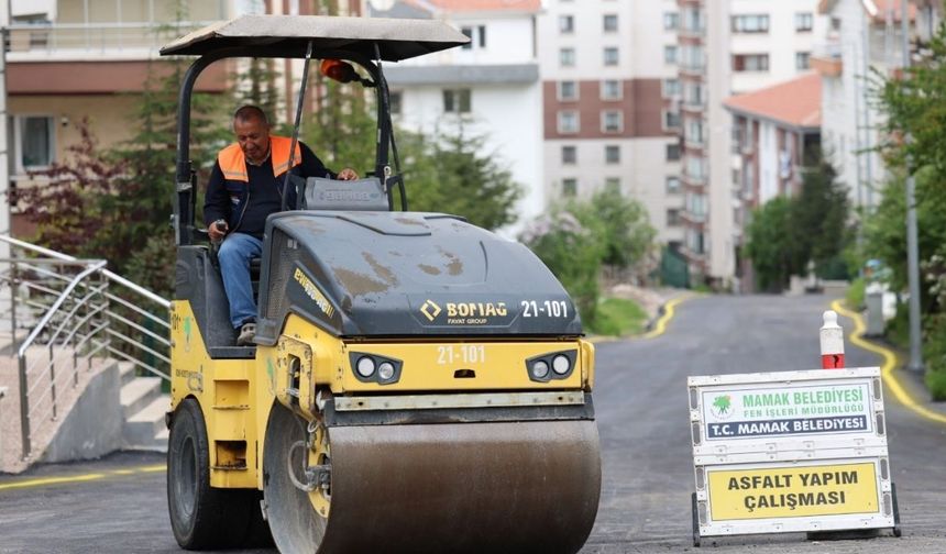 Mamak Belediyesinden İlçede Kapsamlı Asfalt Seferberliği