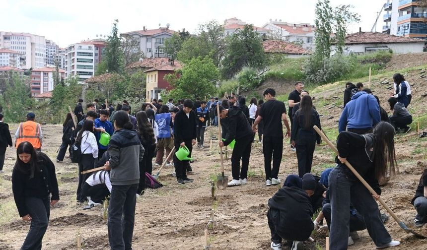 Mamak Belediyesi Dünya İklim Günü'nde Fidanları Toprakla Buluşturdu