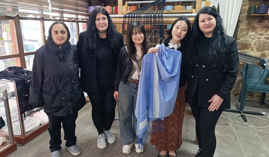 Nallıhan’da İğne Oyası Müzesi Japon Ziyaretçileri Ağırladı