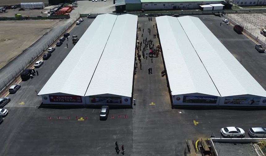 Pursaklar'da Kurban Pazarı Bayram Öncesi Hazır: Ertuğrul Çetin Alanı İnceledi