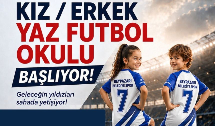 Beypazarı’nda Ücretsiz Yaz Futbol Okulu Kayıtları Başladı