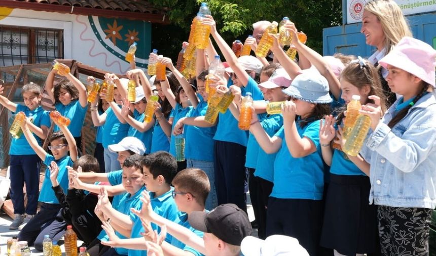 Elmadağ'da İlkokul Öğrencilerinden Örnek Çevre Hareketi
