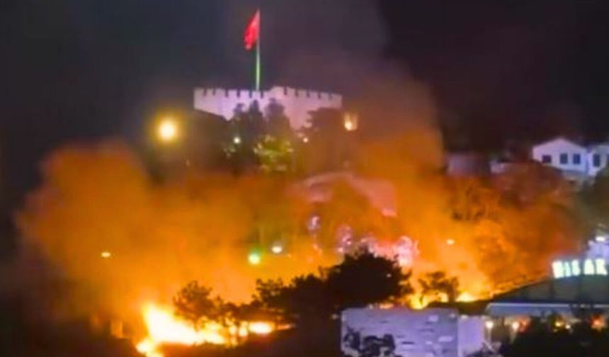 Ankara Kalesi Çevresinde Yangın Alarmı: Alevler Söndürüldü
