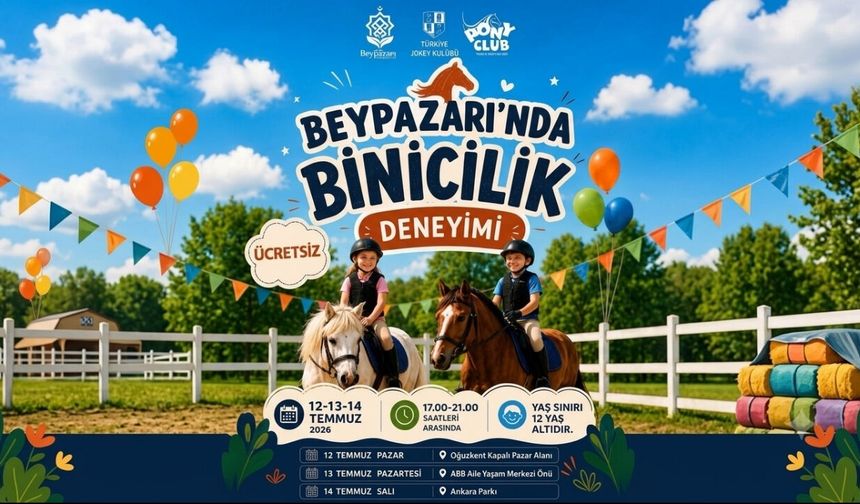 Beypazarı’nda Ücretsiz Pony Binicilik Deneyimi Başlıyor