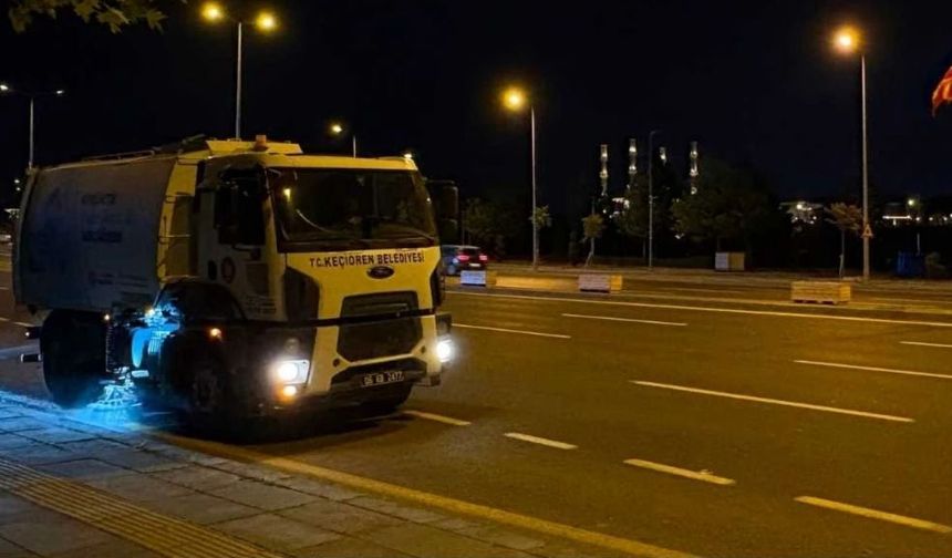Keçiören Belediyesi'nden NATO Zirvesi Öncesi Temizlik Seferberliği