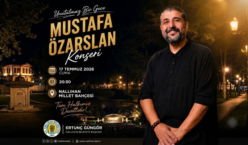 Nallıhan'da Ücretsiz Mustafa Özarslan Konseri için Geri Sayım
