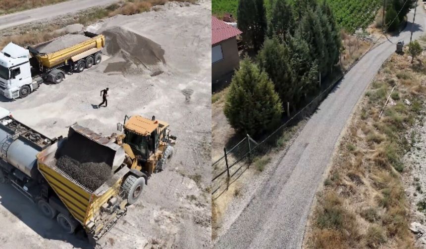 Yeşilaağaç Mahallesi'nde Ulaşımı Rahatlatacak Asfalt Çalışması