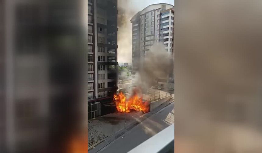 Altındağ’da Palet Yangını Binaya Sıçradı: Dış Cephede Hasar Oluştu