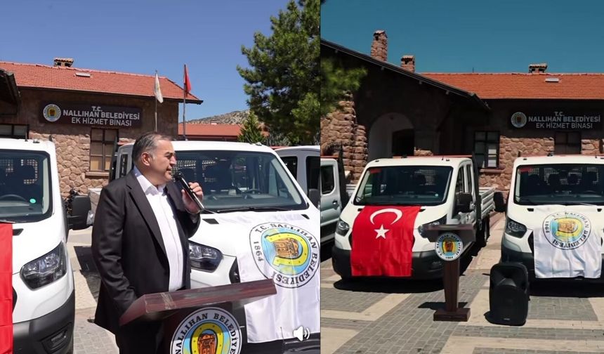 Nallıhan Belediyesi Filosunu 4 Yeni Araçla Güçlendirdi