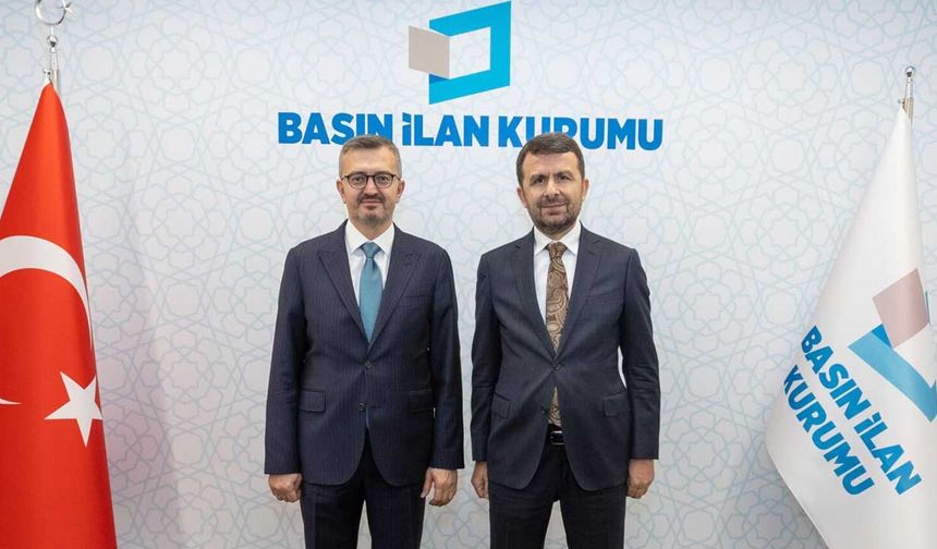 İletişim Başkanı Duran ve BİK Genel Müdürü Çay Bir Araya Geldi