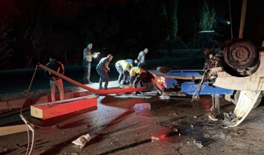 Pursaklar'da Takla Atan Otomobilin Sürücüsü Hayatını Kaybetti