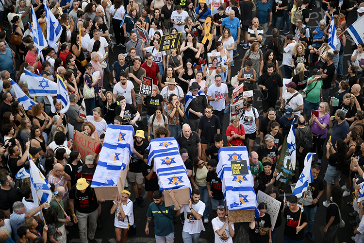 Israil Netanyahuyu Protesto Etti 1