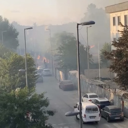 Atatürk Havalimanı’nda Korkutan Otluk Yangını 3