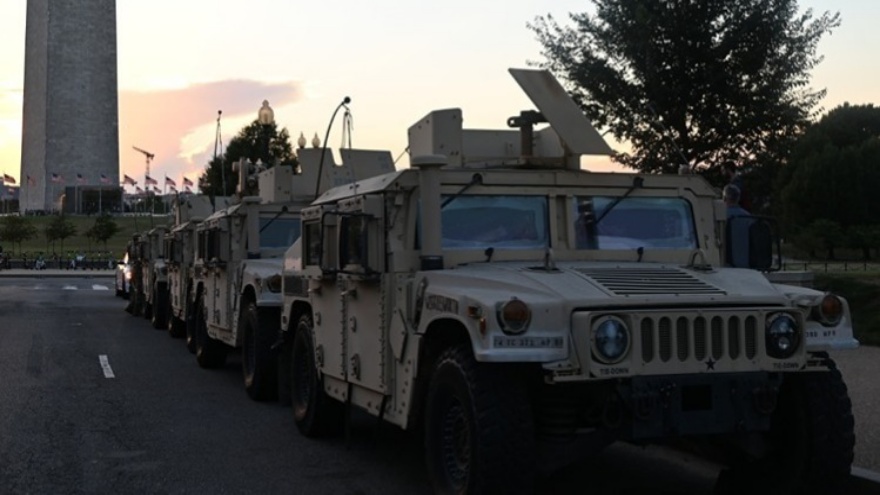Abd’nin Başkenti Washington’da 800 Ulusal Muhafız Göreve Başladı