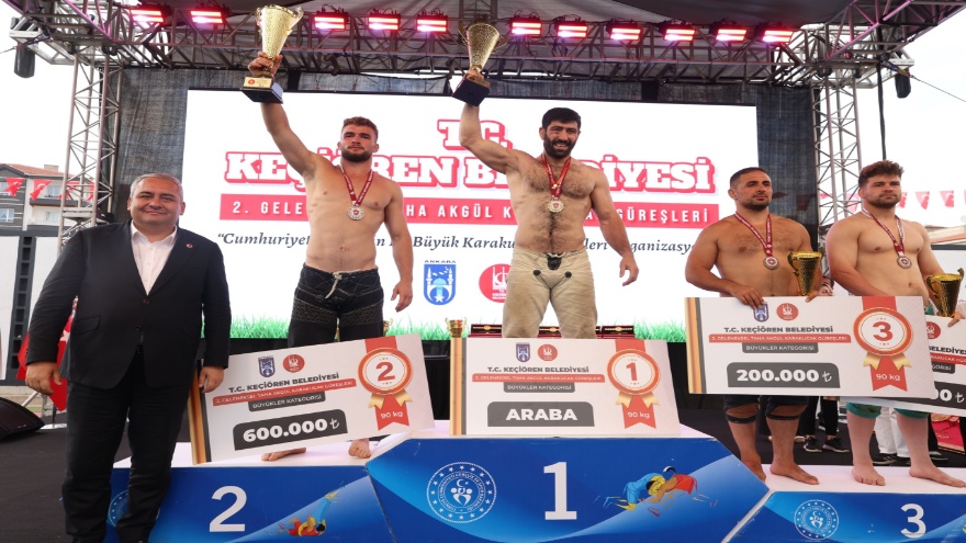 Feyzullah Aktürk Keçiören'de Başpehlivan Oldu