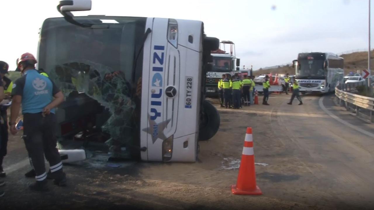 Kuzey Marmarada Otobüs Devrildi 2