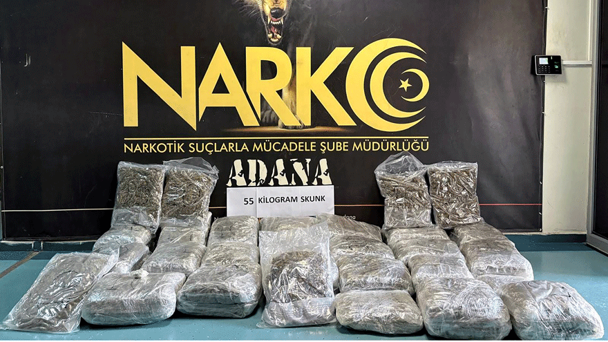 Adana’da Narkotik Operasyonu: TIR’da 55 Kilo Uyuşturucu