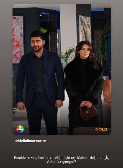 Seray Kaya’dan Kızılcık Şerbeti'ndeki Partneri Doğukan Güngör’e Duygusal Veda2