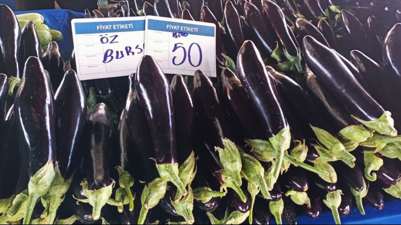 Karapürçek Semt Pazarı Patlıcan