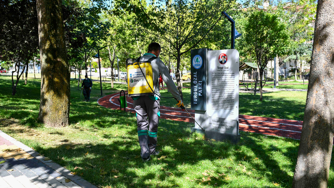 Akyurt, Çubuk ve Pursaklar’da İlaçlama Çalışması: ABB Temmuz’da 6 Bin Noktayı İlaçladı