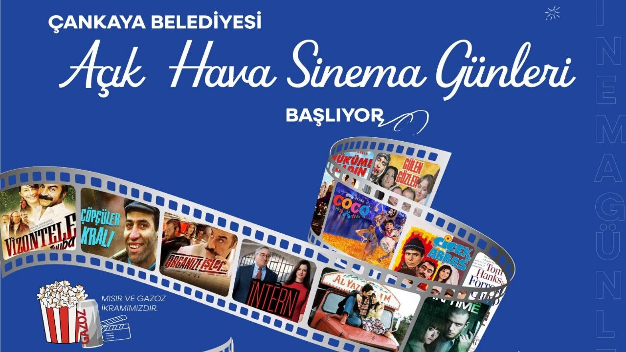 Çankaya'da Ücretsiz Açık Hava Sinema Günleri Başlıyor
