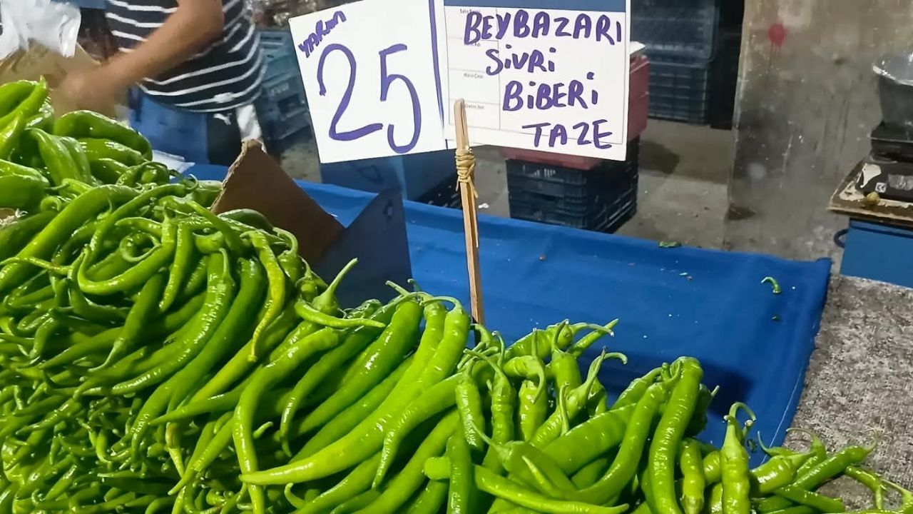 Sivri Biber 8 Ağustos Fiyat