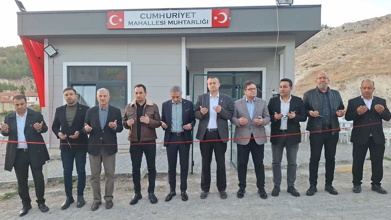 Beypazarı Cumhuriyet Mahallesi Muhtarlık Ofisi Hizmete Açıldı